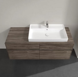 Тумба под раковину Villeroy & Boch Collaro 140х50 см с подсветкой ДСП каменный дуб C090B0RK