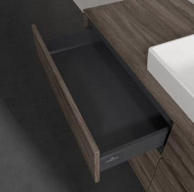 Тумба под раковину Villeroy & Boch Collaro 140х50 см с подсветкой ДСП каменный дуб C090B0RK