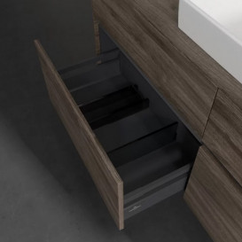 Тумба под раковину Villeroy & Boch Collaro 140х50 см с подсветкой ДСП каменный дуб C090B0RK