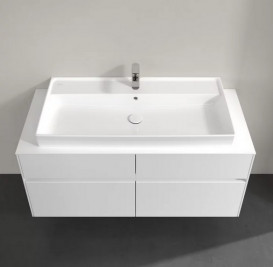 Тумба под раковину Villeroy & Boch Collaro 120х50 см с подсветкой ДСП матовый белый C091B0MS