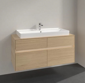 Тумба под раковину Villeroy & Boch Collaro 120х50 см с подсветкой ДСП северный дуб C091B0VJ