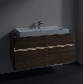 Тумба под раковину Villeroy & Boch Collaro 120х50 см с подсветкой ДСП дуб аризона C091B0VH