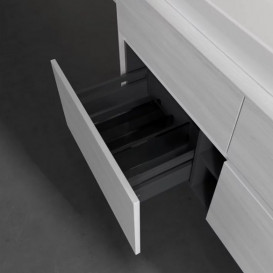 Тумба под раковину Villeroy & Boch Collaro 120х50 см с подсветкой ДСП белое дерево C091B0E8