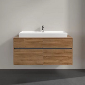 Тумба под раковину Villeroy & Boch Collaro 120х50 см с подсветкой ДСП дуб канзас C091B0RH