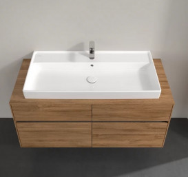 Тумба под раковину Villeroy & Boch Collaro 120х50 см с подсветкой ДСП дуб канзас C091B0RH