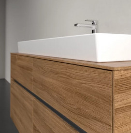 Тумба под раковину Villeroy & Boch Collaro 120х50 см с подсветкой ДСП каменный дуб C091B0RK