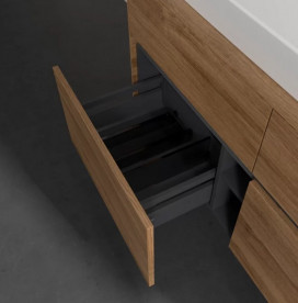 Тумба под раковину Villeroy & Boch Collaro 120х50 см с подсветкой ДСП каменный дуб C091B0RK