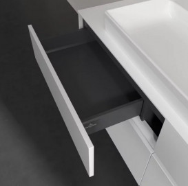 Тумба под раковину Villeroy & Boch Collaro 140х50 см с подсветкой МДФ глянцевый белый C092B0DH