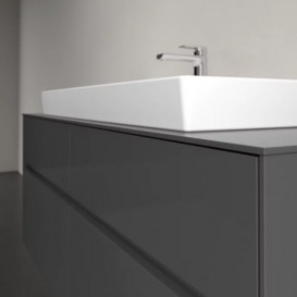 Тумба під раковину Villeroy & Boch Collaro 140х50 см із підсвічуванням МДФ глянсовий сірий C092B0FP
