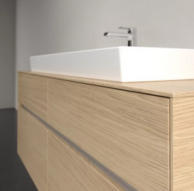 Тумба под раковину Villeroy & Boch Collaro 140х50 см с подсветкой ДСП северный дуб C092B0VJ