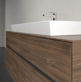 Тумба под раковину Villeroy & Boch Collaro 140х50 см с подсветкой ДСП дуб аризона C092B0VH