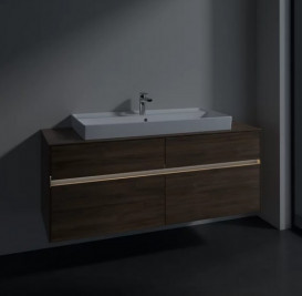 Тумба под раковину Villeroy & Boch Collaro 140х50 см с подсветкой ДСП дуб аризона C092B0VH