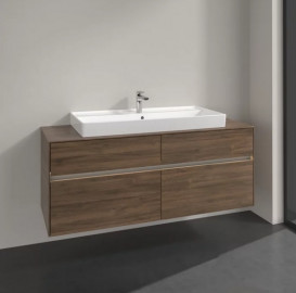 Тумба под раковину Villeroy & Boch Collaro 140х50 см с подсветкой ДСП дуб аризона C092B0VH