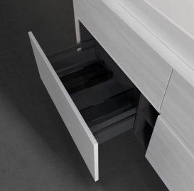 Тумба под раковину Villeroy & Boch Collaro 140х50 см с подсветкой ДСП белое дерево C092B0E8