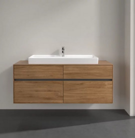 Тумба под раковину Villeroy & Boch Collaro 140х50 см с подсветкой ДСП дуб канзас C092B0RH