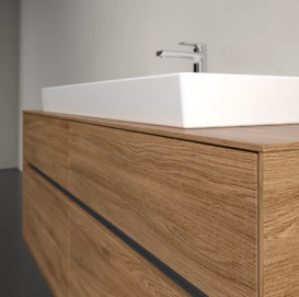 Тумба под раковину Villeroy & Boch Collaro 140х50 см с подсветкой ДСП дуб канзас C092B0RH