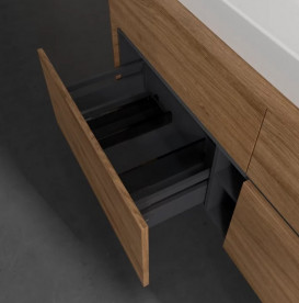 Тумба под раковину Villeroy & Boch Collaro 140х50 см с подсветкой ДСП дуб канзас C092B0RH