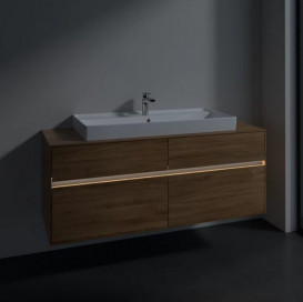 Тумба под раковину Villeroy & Boch Collaro 140х50 см с подсветкой ДСП дуб канзас C092B0RH