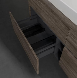 Тумба под раковину Villeroy & Boch Collaro 140х50 см с подсветкой ДСП каменный дуб C092B0RK