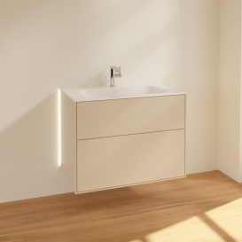 Тумба під раковину Villeroy & Boch Finion 79,6х49,8 см з підсвічуванням МДФ пісок матовий лак G01000HH