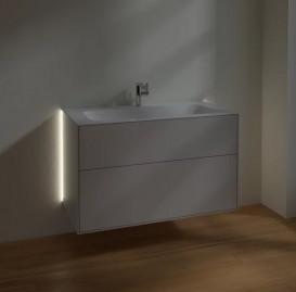 Тумба під раковину Villeroy & Boch Finion 99,6х49,8 см з підсвічуванням МДФ глянсовий білий лак G02000GF