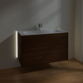 Тумба під раковину Villeroy & Boch Finion 99,6х49,8 см з підсвічуванням ДСП шпон волоського горіха G02000GN