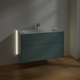 Тумба під раковину Villeroy & Boch Finion 99,6х49,8 см із підсвічуванням МДФ оливковий матовий лак G02000GM