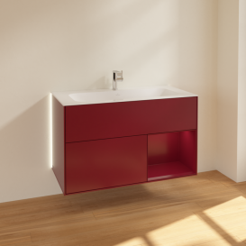 Тумба під раковину Villeroy & Boch Finion 99,6х49,8 см з підсвічуванням МДФ півонія матовий лак G040HBHB