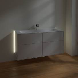 Тумба под раковину Villeroy & Boch Finion 119,6х49,8 см с подсветкой МДФ светло-серый матовый лак G05000GJ