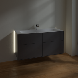 Тумба под раковину Villeroy & Boch Finion 119,6х49,8 см с подсветкой МДФ антрацит матовый лак G05000GK