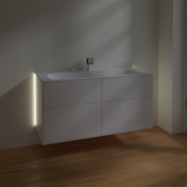 Тумба под раковину Villeroy & Boch Finion 119,6х49,8 см с подсветкой МДФ белый матовый лак G05000MT