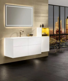 Тумба под раковину Villeroy & Boch Finion 119,6х49,8 см с подсветкой МДФ белый матовый лак G05000MT