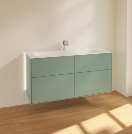Тумба под раковину Villeroy & Boch Finion 119,6х49,8 см с подсветкой МДФ оливковый матовый лак G05000GM