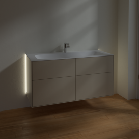 Тумба под раковину Villeroy & Boch Finion 119,6х49,8 см с подсветкой МДФ песок матовый лак G05000HH