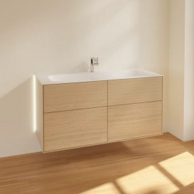 Тумба под раковину Villeroy & Boch Finion 119,6х49,8 см с подсветкой ДСП шпон дуба G05000PC