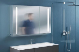 Тумба под раковину Villeroy & Boch Finion 119,6х49,8 см с подсветкой МДФ антрацит матовый/глянцевый белый лак F060GFGK