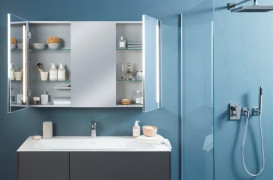 Тумба под раковину Villeroy & Boch Finion 119,6х49,8 см с подсветкой МДФ антрацит матовый/глянцевый белый лак F060GFGK