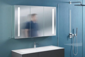 Тумба под раковину Villeroy & Boch Finion 119,6х49,8 см с подсветкой МДФ антрацит матовый/светло-серый матовый лак F060GJGK