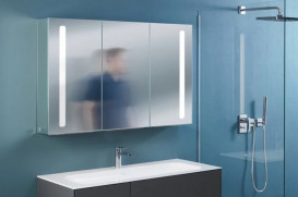 Тумба под раковину Villeroy & Boch Finion 119,6х49,8 см с подсветкой МДФ антрацит матовый лак/пион матовый лак F060HBGK