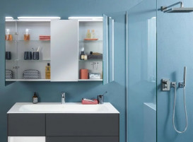 Тумба под раковину Villeroy & Boch Finion 119,6х49,8 см с подсветкой МДФ антрацит матовый лак/белый матовый лак F060MTGK