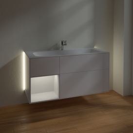 Тумба под раковину Villeroy & Boch Finion 119,6х49,8 см с подсветкой МДФ белый матовый лак G060MTMT