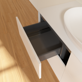 Тумба под раковину Villeroy & Boch Finion 120х50,1 см МДФ белый матовый лак/стекло белое матовое FA3100MT