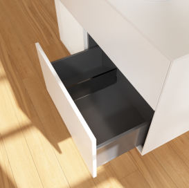 Тумба под раковину Villeroy & Boch Finion 100х50,1 см с подсветкой МДФ белый матовый лак/стекло белое матовое FA11GFMT