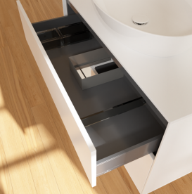 Тумба под раковину Villeroy & Boch Finion 100х50,1 см с подсветкой МДФ белый матовый лак/стекло белое матовое FA11GFMT