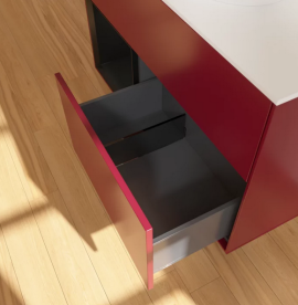 Тумба под раковину Villeroy & Boch Finion 100х50,1 см с подсветкой МДФ пион матовый лак/стекло белое матовое FA11PDHB