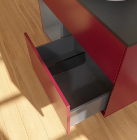 Тумба под раковину Villeroy & Boch Finion 100х50,1 см с подсветкой МДФ пион матовый лак/стекло черное матовое FA12GKHB