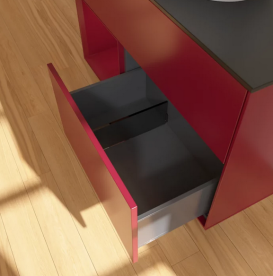 Тумба под раковину Villeroy & Boch Finion 100х50,1 см с подсветкой МДФ пион матовый лак/стекло черное матовое FA12HBHB