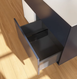 Тумба под раковину Villeroy & Boch Finion 100х50,1 см с подсветкой МДФ темно-синий матовый лак/стекло белое матовое FA11GFHG