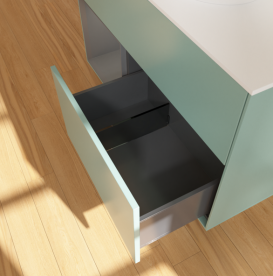 Тумба под раковину Villeroy & Boch Finion 100х50,1 см с подсветкой МДФ оливковый матовый лак/стекло белое матовое FA11GKGM