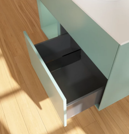 Тумба под раковину Villeroy & Boch Finion 100х50,1 см с подсветкой МДФ оливковый матовый лак/стекло белое матовое FA11GMGM